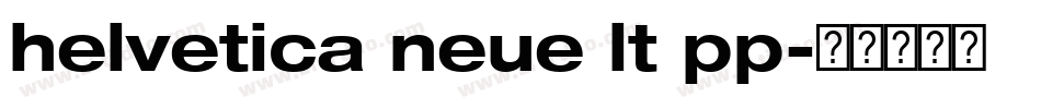 helvetica neue lt pp字体转换